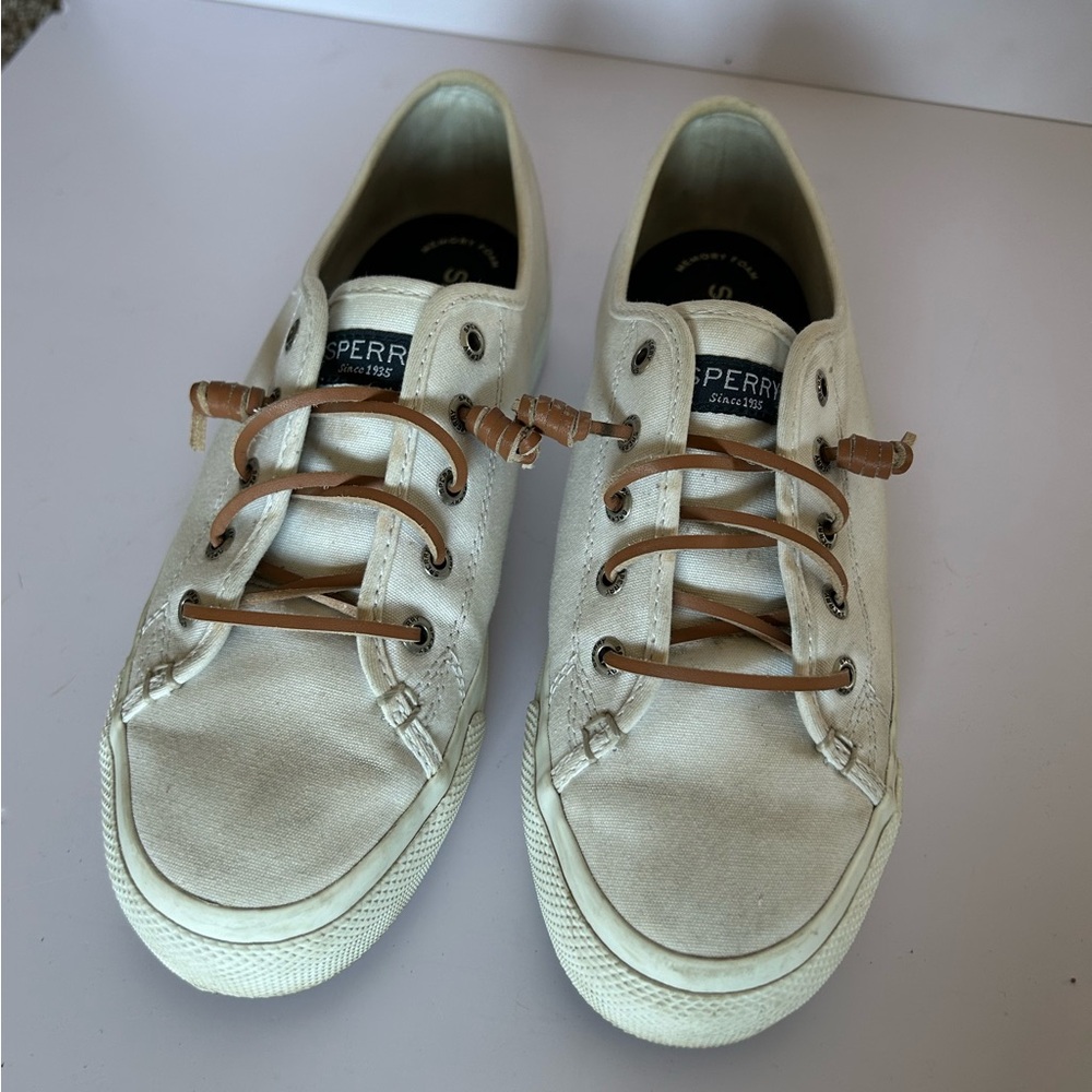 Sperry White Canvas Sneakers